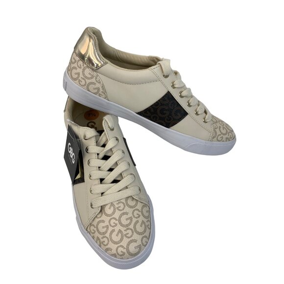 GBG G by Guess Los Angeles Tennis Shoe Fashion Monogram Size 7.5 low I6967 Bling - Picture 10 of 12